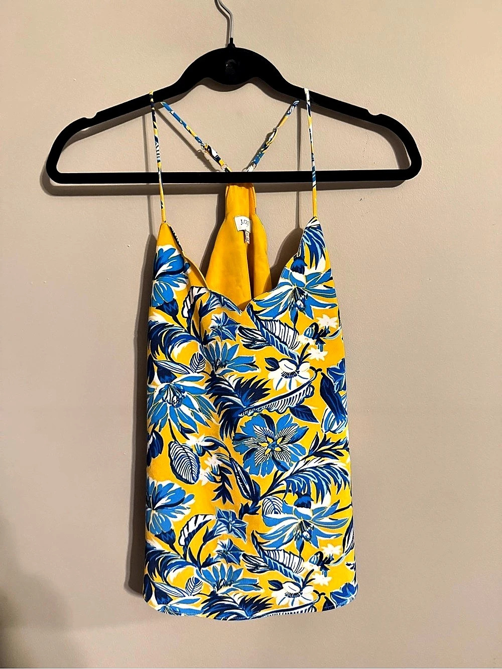 J.Crew Floral Mini Dress Yellow & Blue Size 0